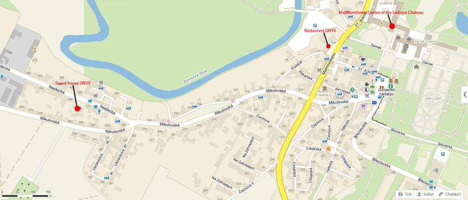 Map of important places